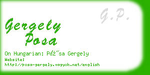 gergely posa business card